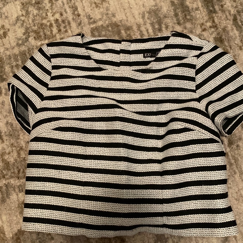 Crop sleeve work shirt